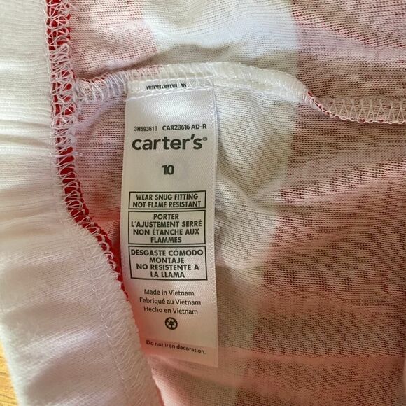 Carters Red and White Striped Shorts 10 - Picture 2 of 6